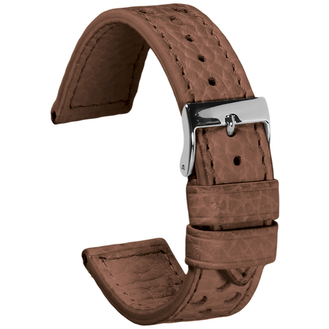 Perforated leather strap - Gold Buffalo