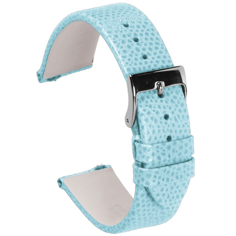 Stitched Flat Palmellato Strap - Light Blue