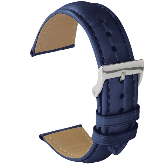 Fibbia Cinturino In Alligatore Cinturino Alligatore Dark Blue